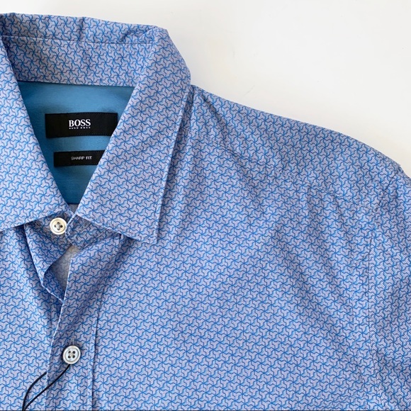 Hugo Boss Other - NWT Hugo Boss 100% Cotton Sharp Fit Print Shirt S